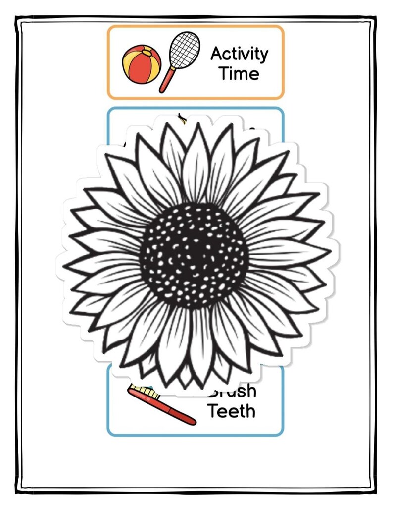 First then board visual aid behavior autism adhd intervention printable