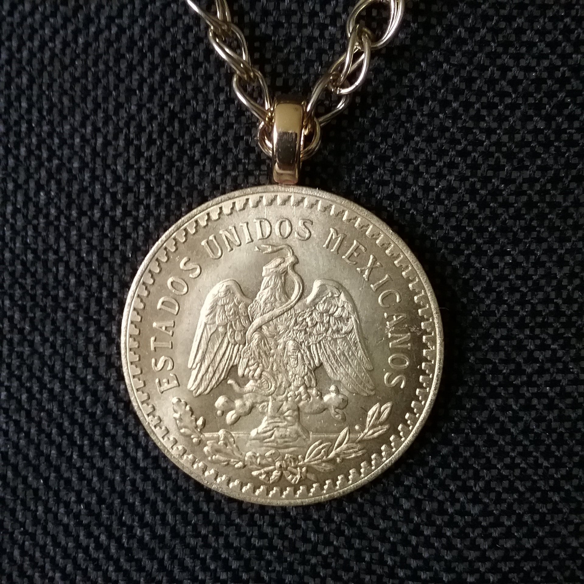 Necklace Mexico Centenario Medallion 