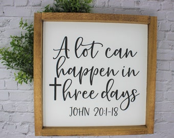 Easter Sign, Easter Wood Sign, Easter Decor, Easter Decor, Christian Decor, Farmhouse Sign, Farmhouse Decor, Rustic Decor, Wood Sign