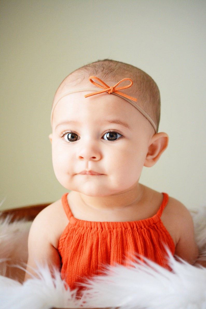 Baby Girl Headbands / Nylon Baby Headbands and Bows / Nylon Etsy