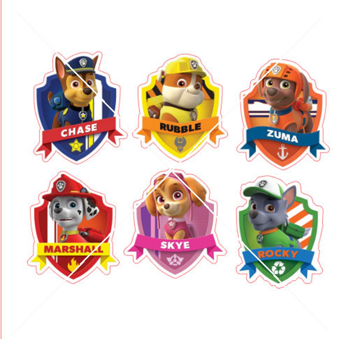 Logo Zeichen Paw Patrol Patrol Eckzahn Sillhouette Pdf Jpg png | Etsy