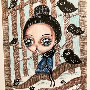 Sale! The Raven original art illustration