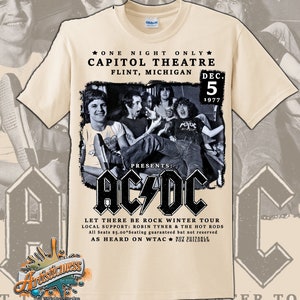 AC/DC Throwback Vintage Tour Tee (newly made) Fan art