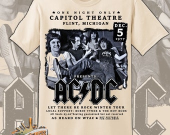 AC/DC Throwback Vintage Tour Tee (newly made) Fan art