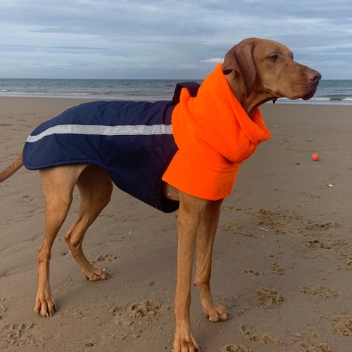 Custom Made Warm Fleece Lined Dog Coat Warm Winter Raincoat Etsy UK