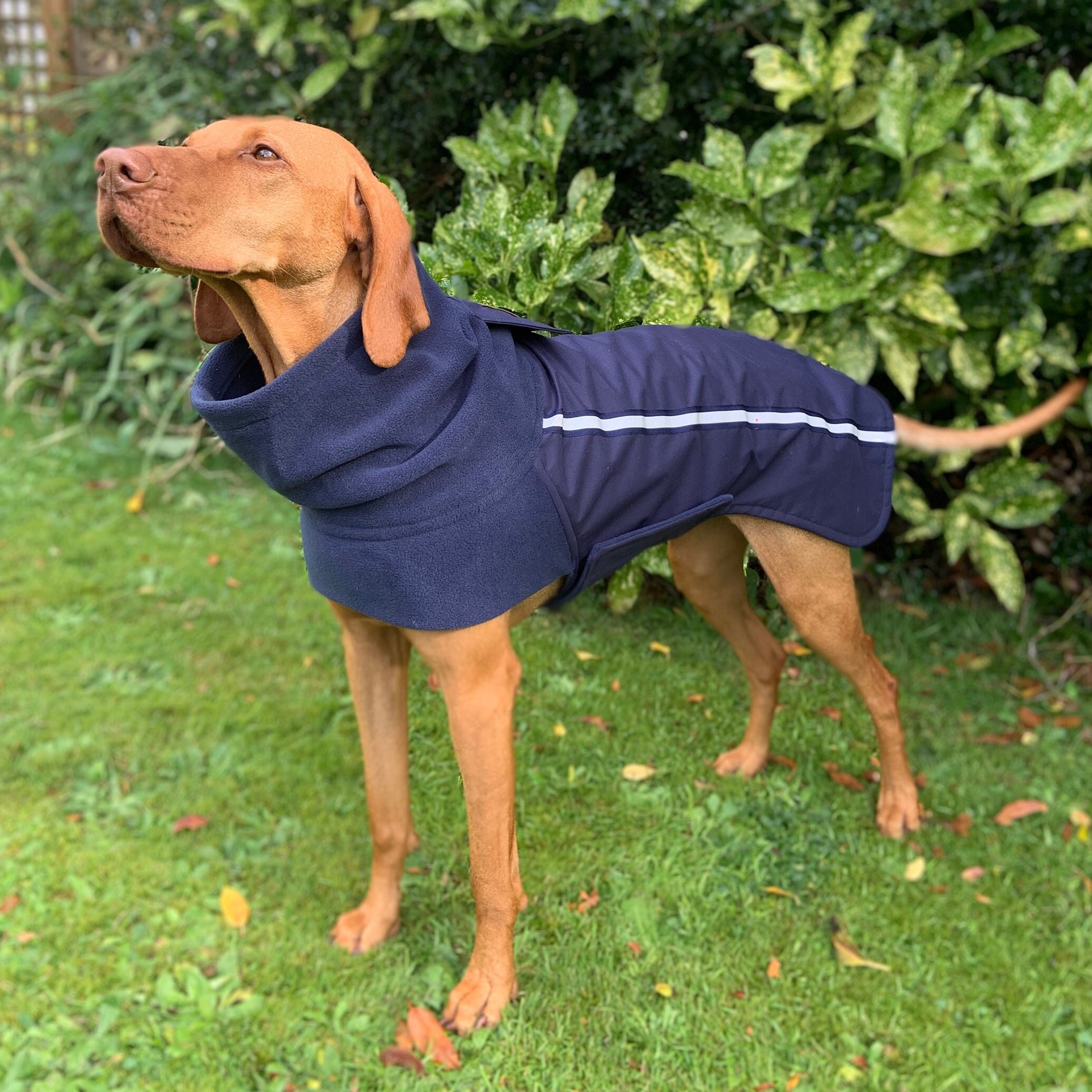 Custom Made Warm Fleece Lined Dog Coat Warm Winter Raincoat Etsy UK