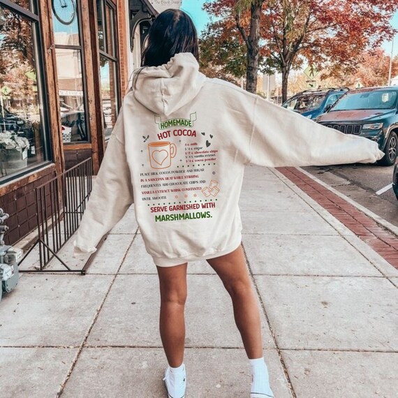 Hot Cocoa Recipe Hoodie: Christmas Holiday Crewneck - Etsy