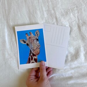 Giraffe Painting Postcard