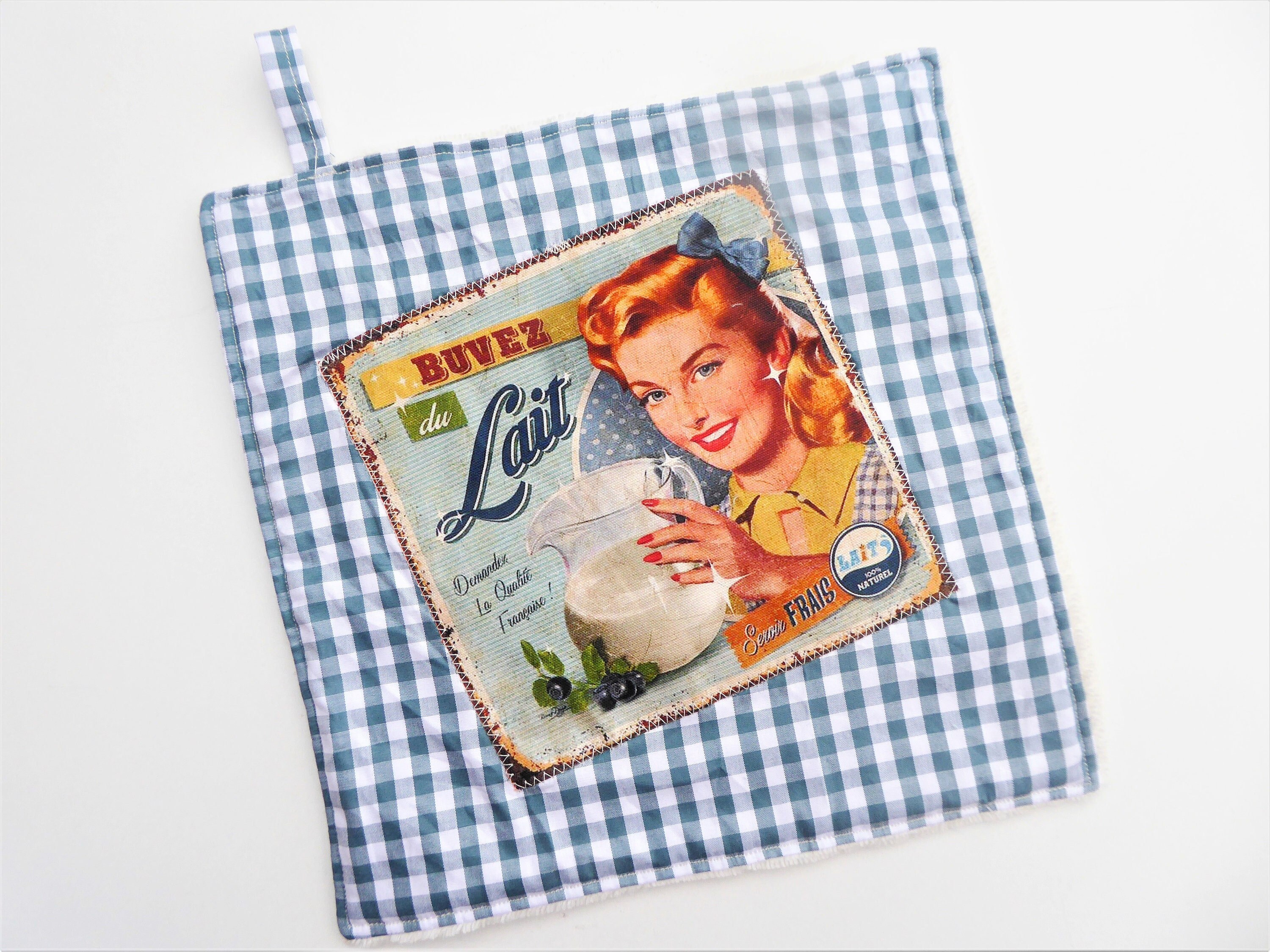 Essuie Tout Lavable, Essuie Main, à Suspendre, en Coton et Tissu Éponge Bambou de Couleur Crème, Zér