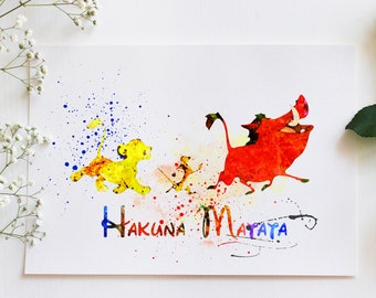 Hakuna Matata - postcard or greeting card