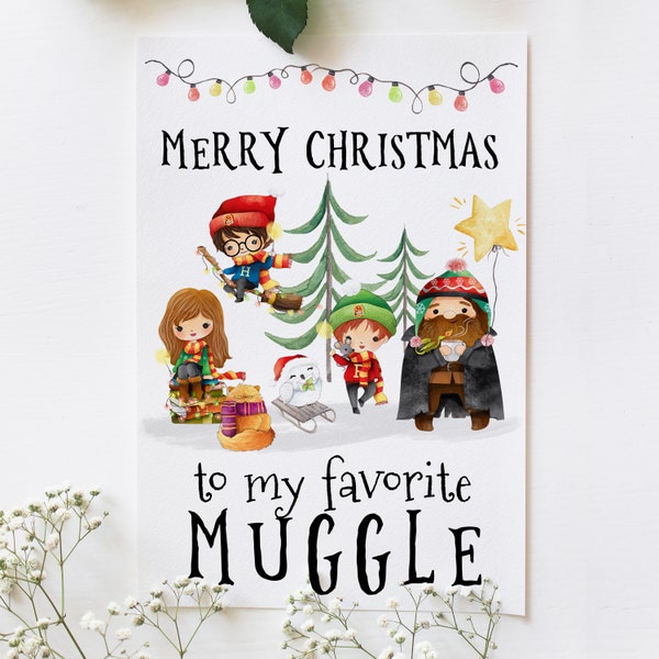 Merry Christmas to my favorite Muggle - Grußkarte