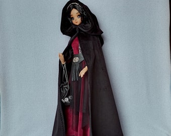 bjd 1/3 SD clothes. Witches Maxi dress set costume for dolls 24”/ 60cm like Smart doll and similar in size.
