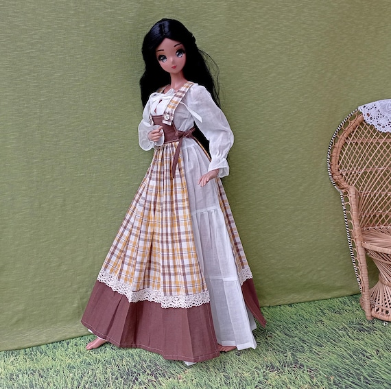 Smart doll medieval dress set Fantasy Historical colonial casual style for dolls 24”/ 60cm type Smart doll and similar in size