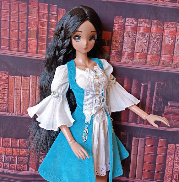 Smart doll Mini dress set Fantasy historical style for dolls 24”/ 60cm type Smart doll and similar in size.