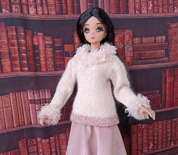 Smart doll sweater pullower of Ash roses angora for bjd 1/3 dolls type Smart doll and similar in size