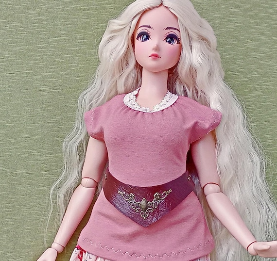 Pear Smart doll Natural leather belt for dolls 24”/60cm type Per body Smart doll and similar in size.