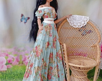 Skater Dress 3 Colors Made of Jersey for 1/3 Bjd Smart Doll