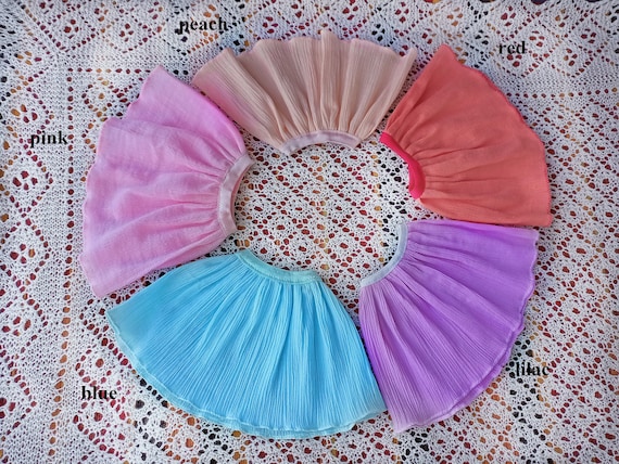 Smart doll Mini skirt of ruffled crepe muslin for 1/3 bjd dolls type standard Smart doll and similar in size.