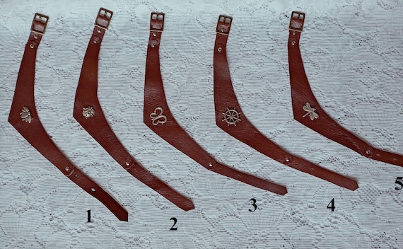 Smart doll Brown natural leather belt for bjd 1/3 dolls type Smart doll and similar in size.