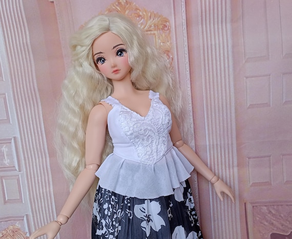 Pear Sd Snow white blouse top for dolls 24“ /60cm type Pear body Smart doll