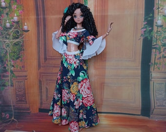 bjd 1/3 SD clothes Maxi Romantic dress set for dolls 24”/60cm type Smart doll and similar in size