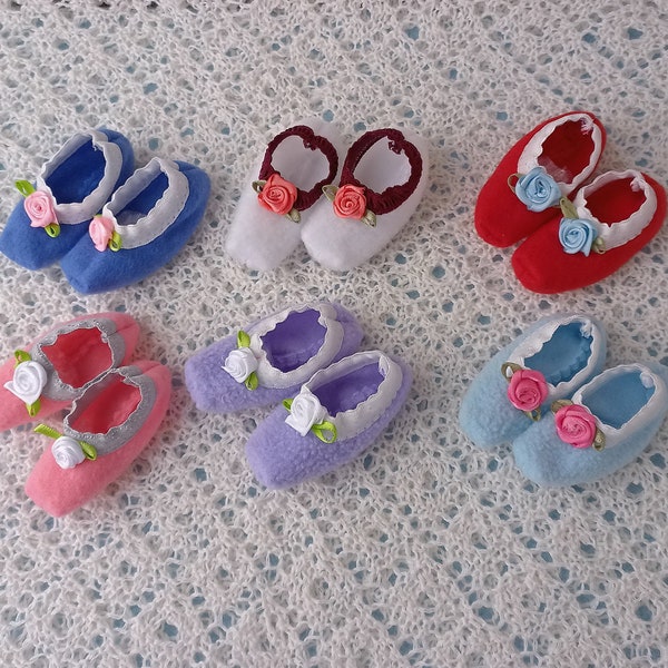 bjd 1/3 Sd clothes. Accessories Soft and warm indoor slippers for dolls type Smart doll ant similar in size.
