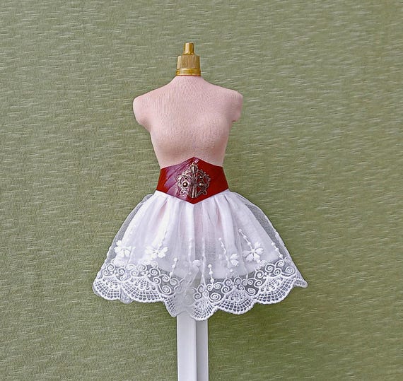 bjd 1/4 msd Brown natural leather steampunk belt