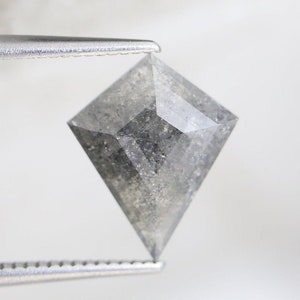 1.98 Ct 10.29x8.25mm Natural Loose Kite Shape Grey Color Rustic Diamond A471