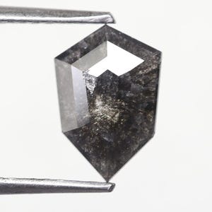 1.01 Ct. Natural loose salt and pepper shield cut diamond For Her Dream Diamond Engagement Ring