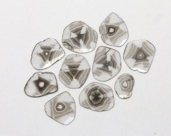 3.40 Carat (10 Pcs) Natural Trapiche Diamond Slice Polki Diamond For Jewellery Diamond For Her Natural Diamond For Polki Jewellery