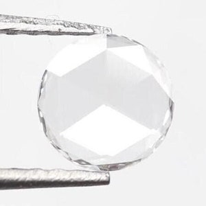 0.143 Ct. White Round Rose Cut Natural Loose Diamond, VS Clarity