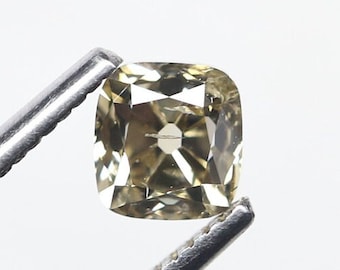 0.70 CT Natural Brown Cushion Old Mine Cut Loose Diamond