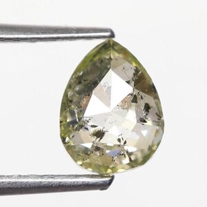 0.81 CT Natural Loose Fancy Color Pear Rose Cut Diamond For Engagement Ring