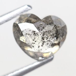 Capture Their Heart with this 1.61 CT Salt And Pepper Diamond - Ideal for Your Engagement Ring