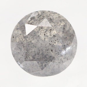 1.10 CT Natural Loose Gray Salt and Pepper Round Brilliant Cut Diamond For Dream Diamond engagement Ring