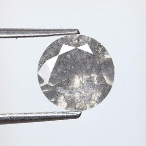 8 MM 1.81 CT Natural Loose Salt and Pepper Round Brilliant Cut Loose Diamond For Dream Diamond Exquisite Jewelry Collection