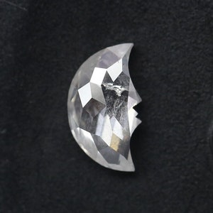 1.22 CT,  9.37 x 5.43 MM | Ice White Crescent Cut Diamond | Natural Loose Half Moon Diamond For Engagement Ring & Wedding Ring