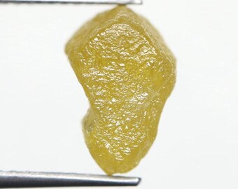 3.34 Ct Natural Rough Yellow Diamond | Raw Uncut Loose Diamond | Rustic Yellow Diamond for Jewelry Making | Unique Engagement Stone Gifts