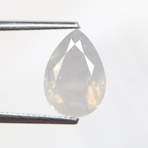 2.90 ct. Fancy Light Gray, Natural Even, I3 Pear - GIA Cert. Natural Fancy Color Diamond