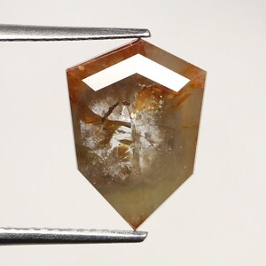 2,95 kt natuurlijke losse rustieke roodachtige schildgeslepen losse diamant voor Dream Diamond Prachtige sieradencollectie
