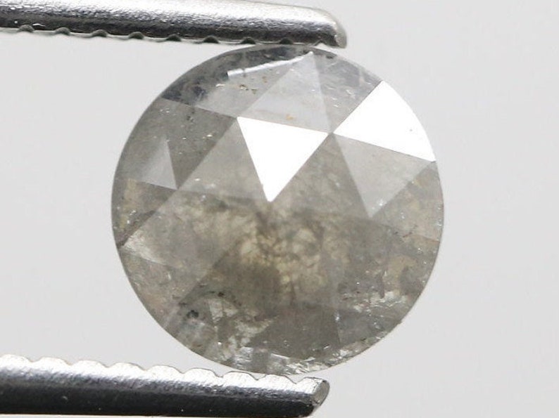Natural Loose diamond Round rose cut Gray 0.97 Ct RD-242