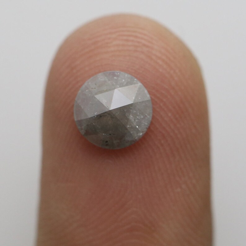 Natural Loose diamond Round rose cut Gray 0.97 Ct RD-242