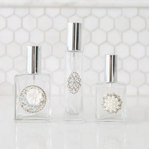 Perfume bottles, Make your own Perfume, Bride Wedding Gift Pretty bottles, Essence of Elegance, Spritzers atomizer cologne fragrance spray,