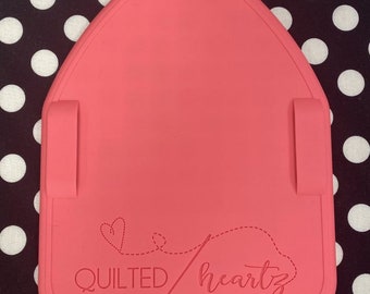 Binding Eaze - Quilted Heartz - Coral - Silicone Ironing and Binding Pad - Free Shipping