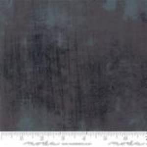 Moda GRUNGE Cordite Dark Gray Black Basic Grey Cotton Fabric - Priced by the 1/2 yard - Cut from bolt  #30150-454