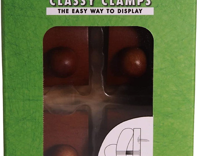 Classy Clamps Large Size Wood Quilt Hanging Clamps Dark Wood Etsy