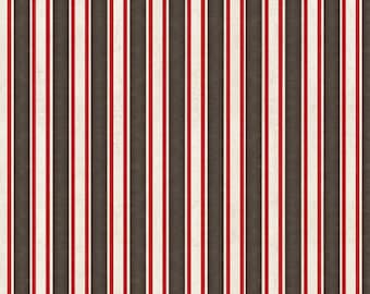 Monkey Biz, QT Fabrics, Stripe Fabric, White Fabric, Gray Fabric, Red Fabric, 28371-RJ, Designed by Dan Morris for Quilting Treasures