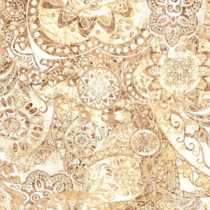 Bohemian Rhapsody - Cream Ombre  QT Fabric - 26956 - E - Priced by the 1/2 Yard