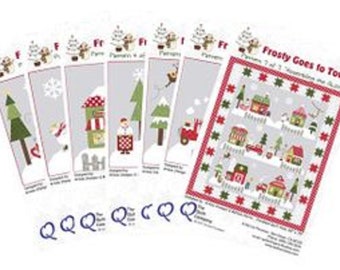 Frosty Goes to Town Applique Pattern Set - The Quilt Company - Complete 7 pattern set - BRAND NEW!