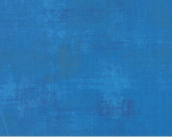 Moda GRUNGE Bright Sky Medium Blue 30150-299 Tissu en coton - Prix par 1/2 yard - Coupé à partir de boulon